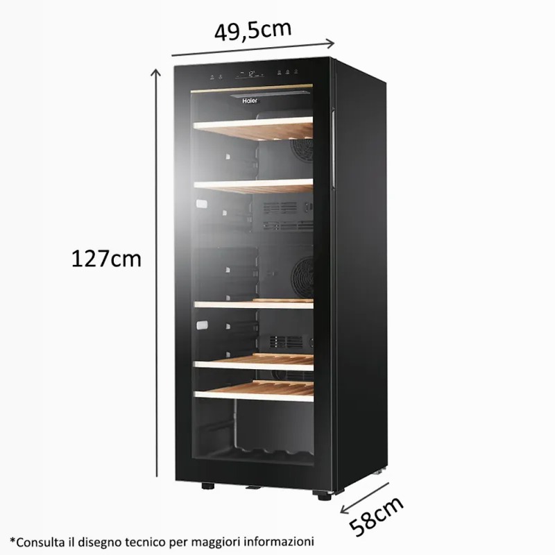 Cantinetta vino Wine Bank 50 Series HWS79GDG