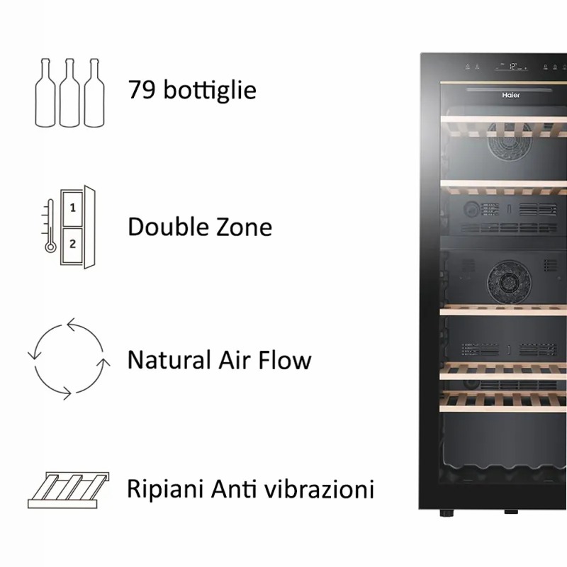 Cantinetta vino Wine Bank 50 Series HWS79GDG