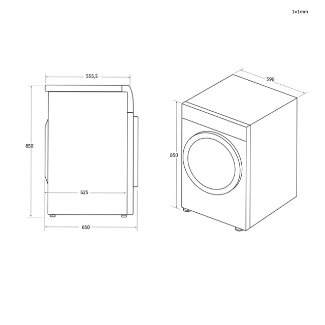 Asciugatrice I-Pro Serie 5 - HD110-A2959E-IT 11kg A Bianco