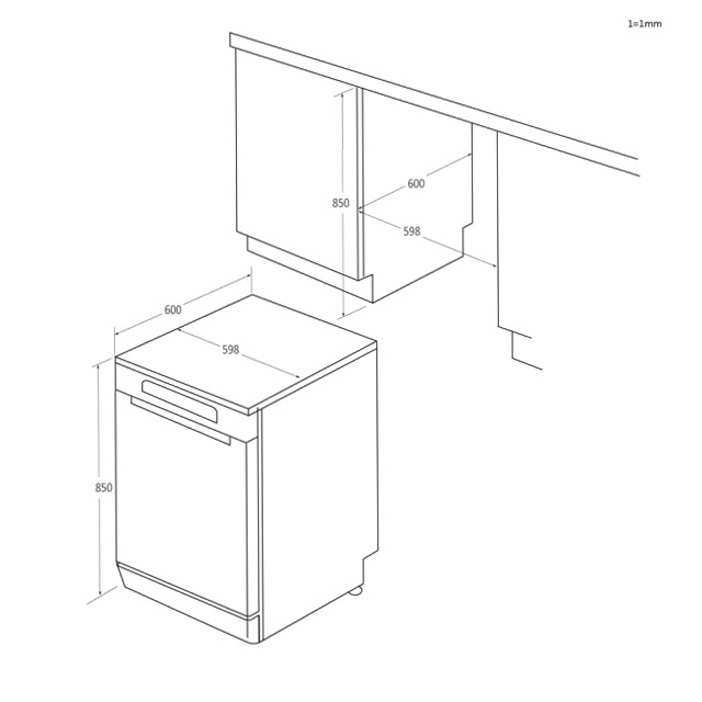 Lavastoviglie I-Pro Shine Serie 7 - XF 4A4M4PX A 14 Libera