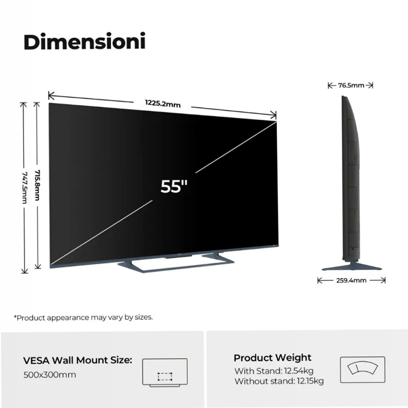 TV QLED S90G - 55 pollici