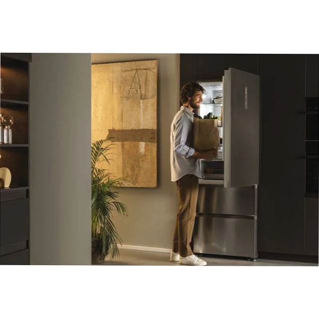 Frigorifero Combinato HTW7720DNMP - Serie 3D 70 Inox Libera