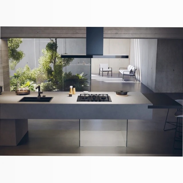 Piano cottura Gas On Glass Serie 6 HAVG5D4TB Nero