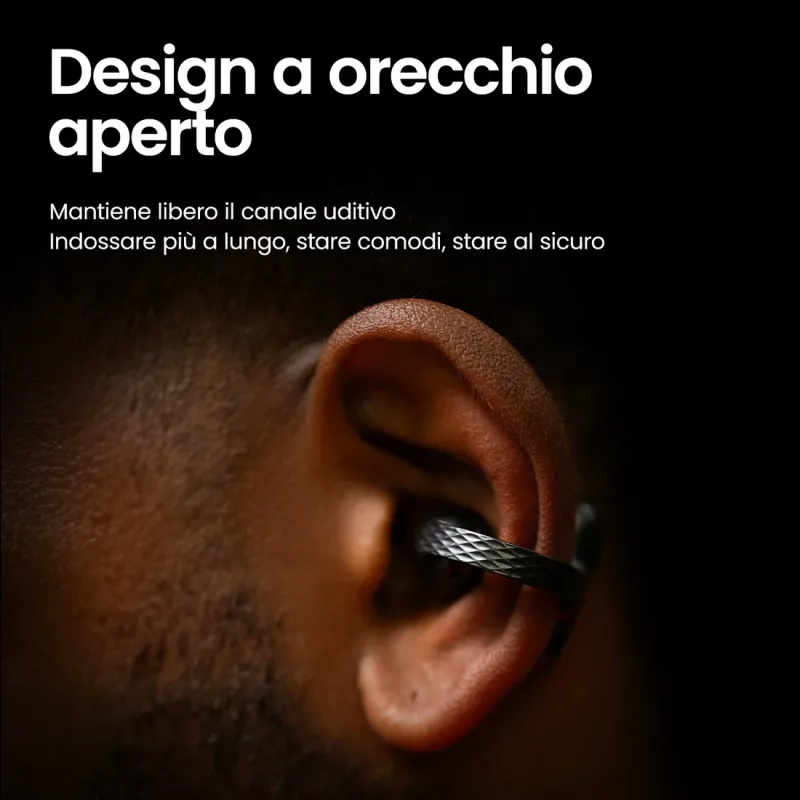 Auricolari open-ear Nero