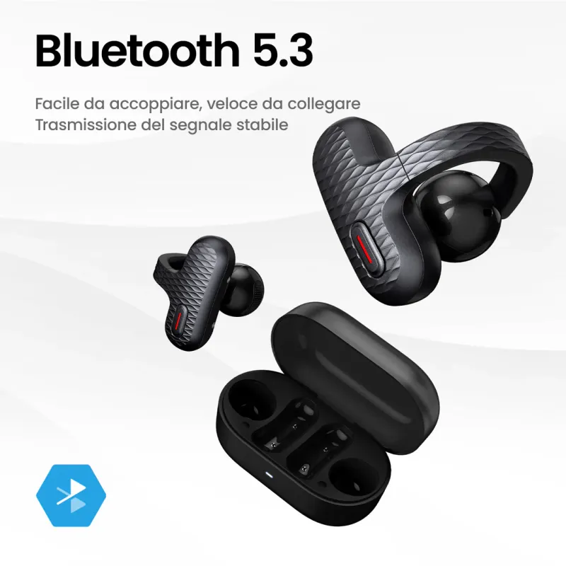 Auricolari open-ear Nero