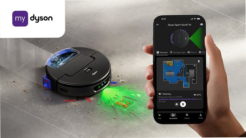 Robot Aspirapolvere Dyson Spot+Scrub™ Ai