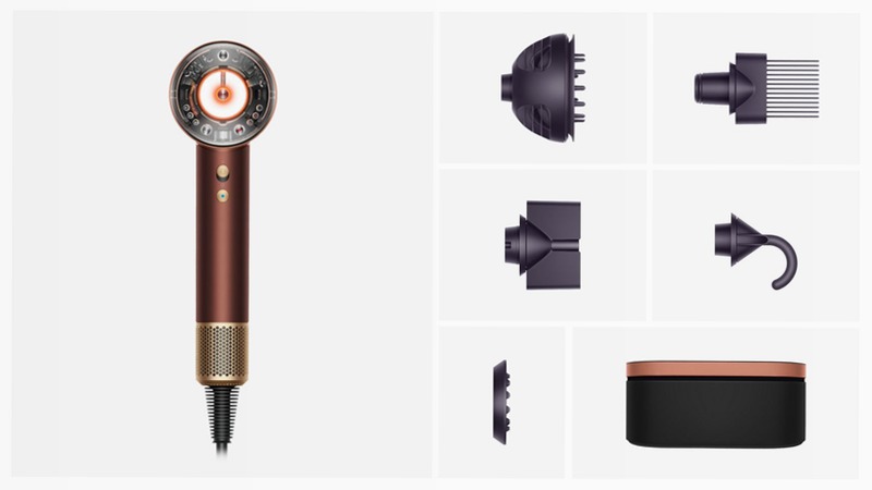 Asciugacapelli Dyson Supersonic Nural™ – Mossi e ricci (Copper Plum)