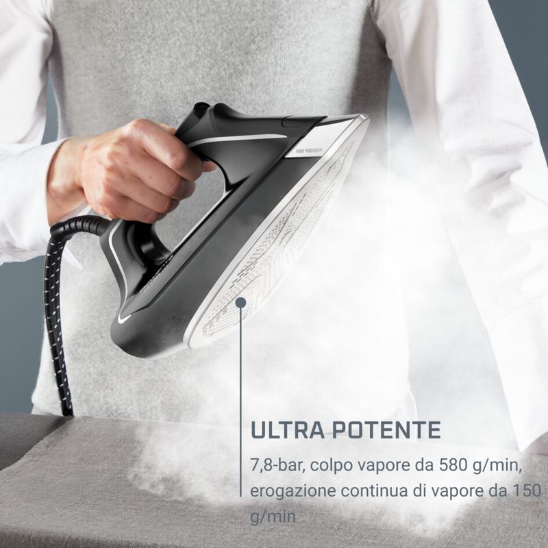 Rowenta Steam Pro, Ferro con Caldaia, Approccio Eco design, 580 g/min, Blue Blu