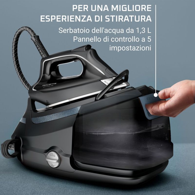 Rowenta Steam Pro, Ferro con Caldaia, Approccio Eco design, 580 g/min, Blue Blu