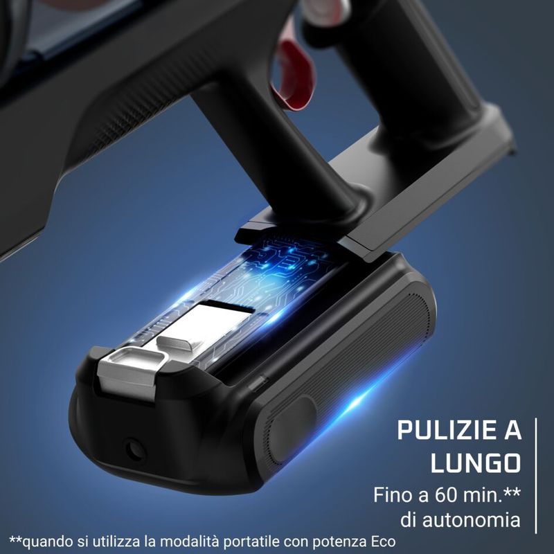 X-FORCE FLEX 10.80 Allergy, Aspirapolvere Senza Filo, Aspirazione Profonda Senza Sforzi