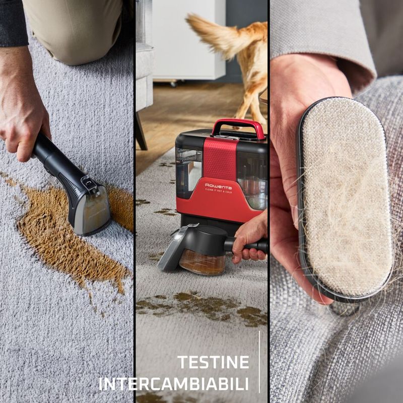 Clean It Hot & Cold, Smacchiatore, Pulitore per Tappeti, Due Modalità di Pulizia