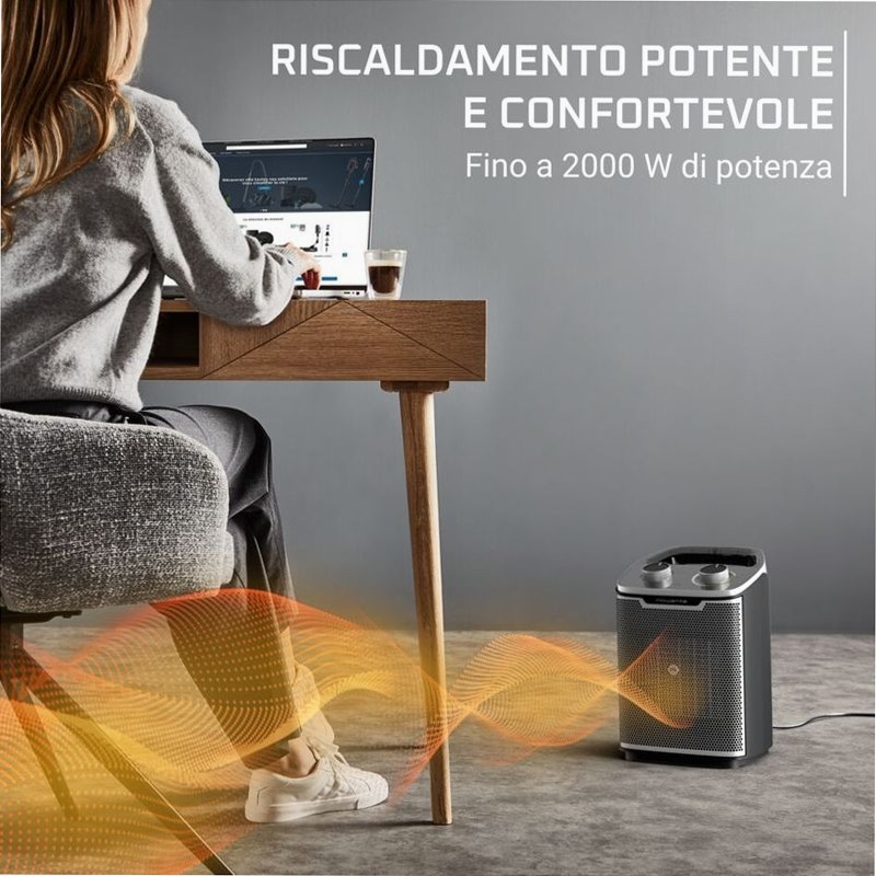 Intense Comfort +, Termoventilatore, Potenza 2000 W, Efficienza Energetica