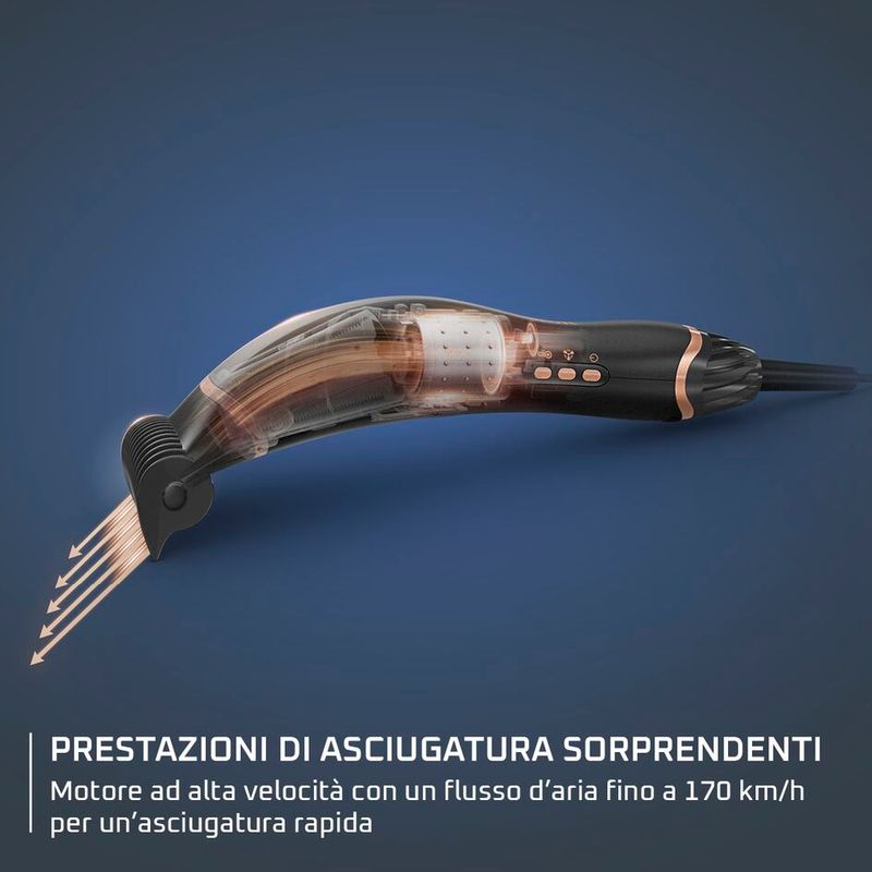 Pack Esclusivo Online - Ultimate Experience Air Motion, Asciugacapelli + Pure Pop, Stiratore Verticale Portatile, Yellow | Rowenta