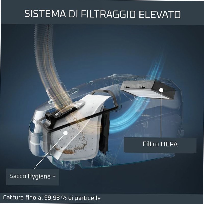 G-Force Silence Classic,Aspirapolvere A Traino Con Sacco