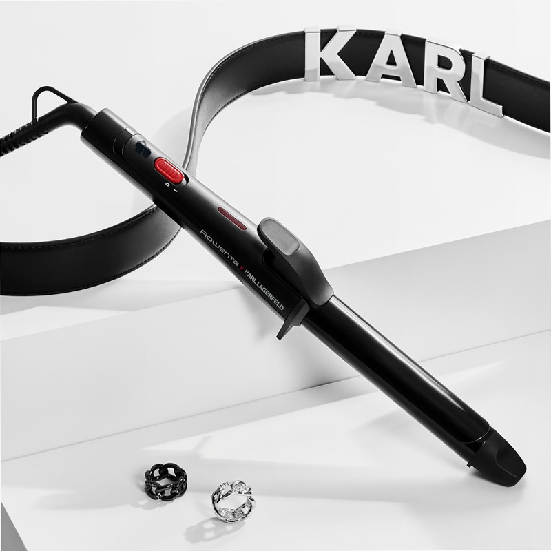Karl Lagerfeld, Arricciacapelli, 25 mm, Rivestimento Keratin & Glow
