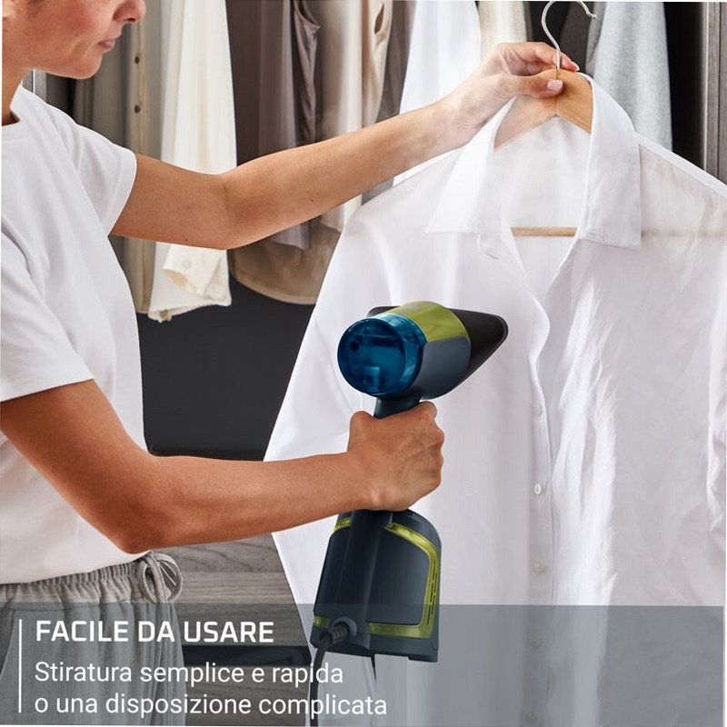Pack Esclusivo Online - AeroSteam, Stiratore Verticale Ultra-Potente + Easy Care Levapelucchi ricaricabile | Rowenta