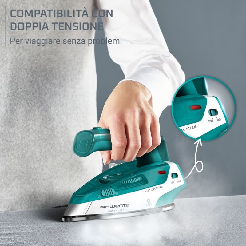 First Class, Ferro a Vapore, Formato Pieghevole da Viaggio, Compatto