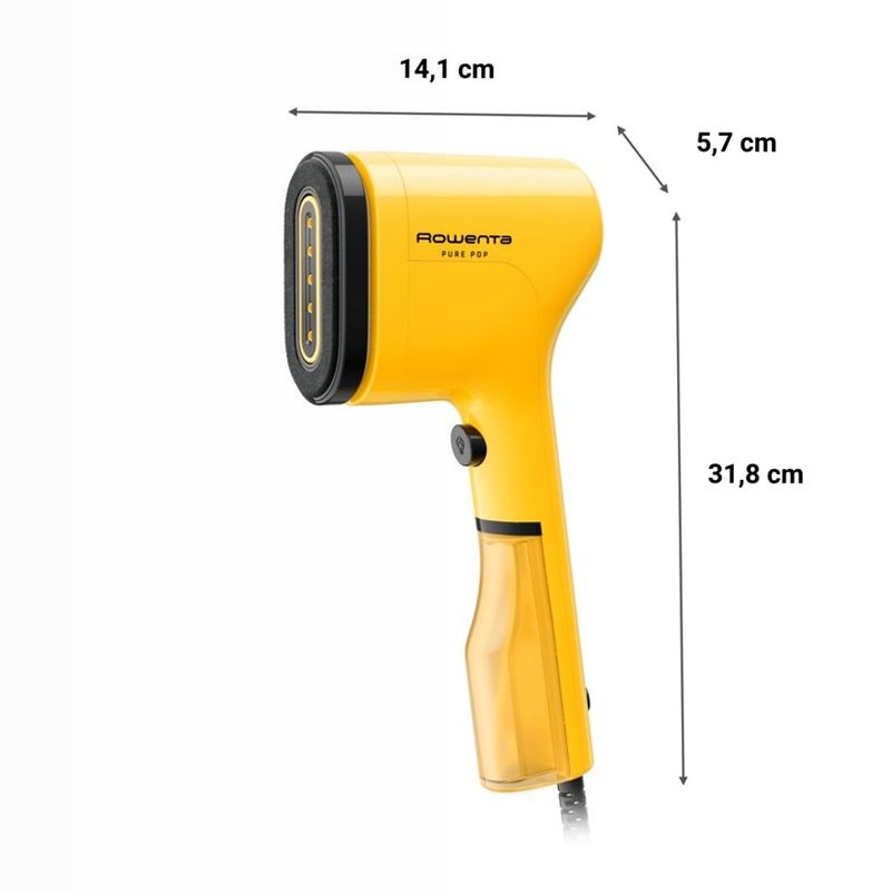 Stiratore Verticale Portatile Pure Pop - Yellow Nero 1100w