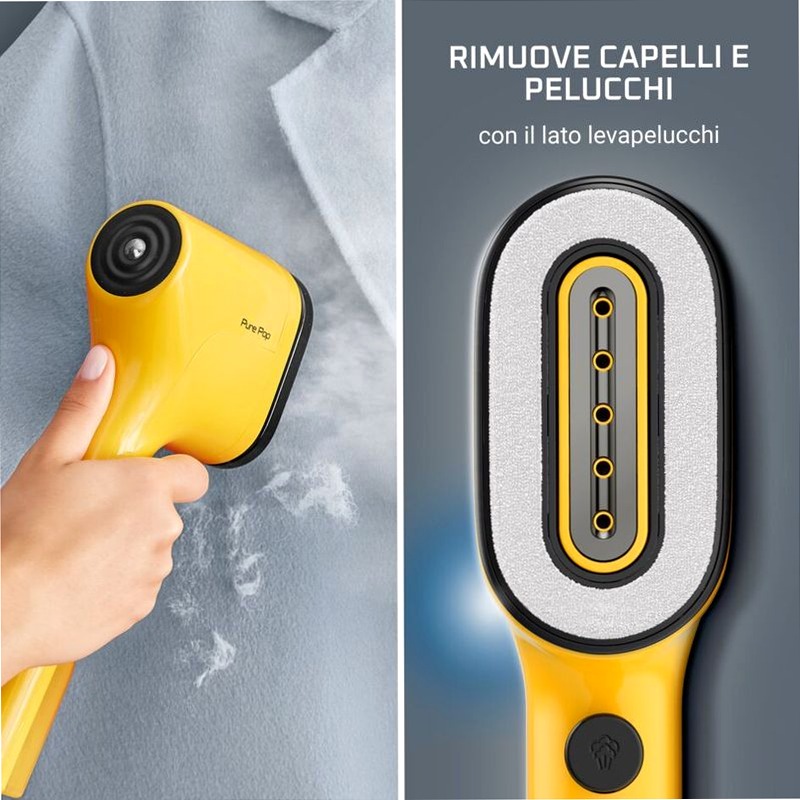 Stiratore Verticale Portatile Pure Pop - Yellow Nero 1100w