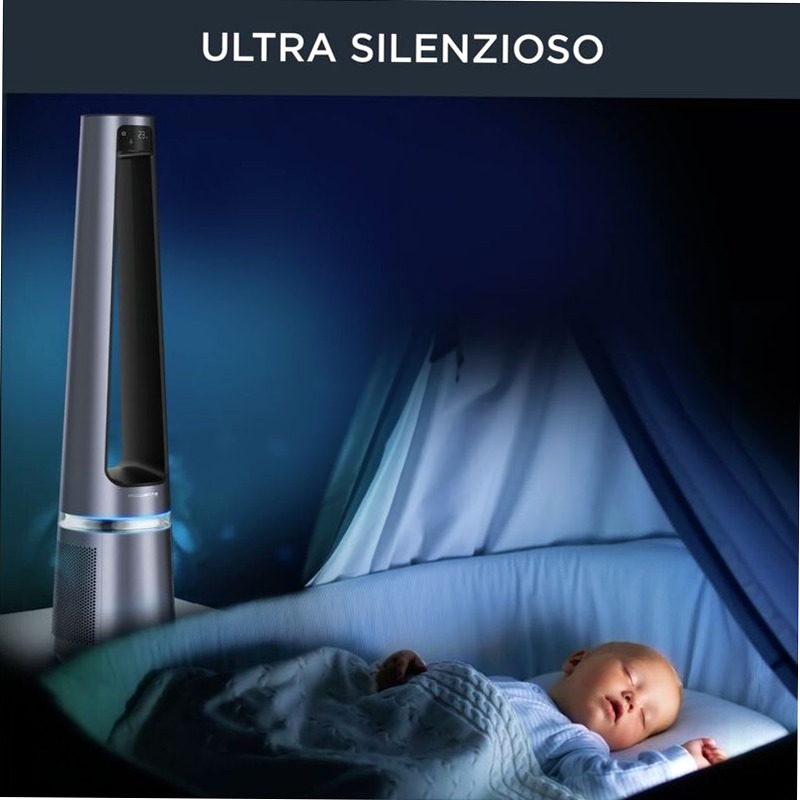 Eclipse 2in1: Purificatore e Ventilatore Senza Lame