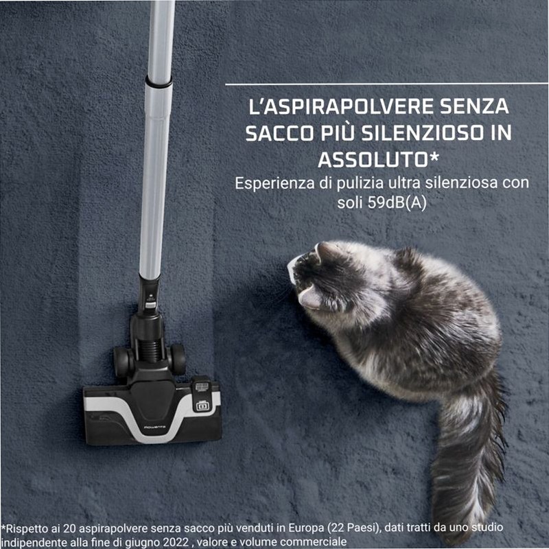 Silence Force Cyclonic Effitech Parquet - Aspirapolvere a Traino Senza Sacco 500W