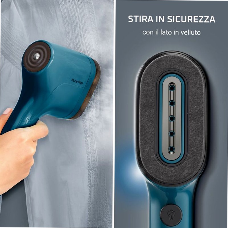 Stiratore Verticale Portatile Pure Pop - Blue Blu 1100w