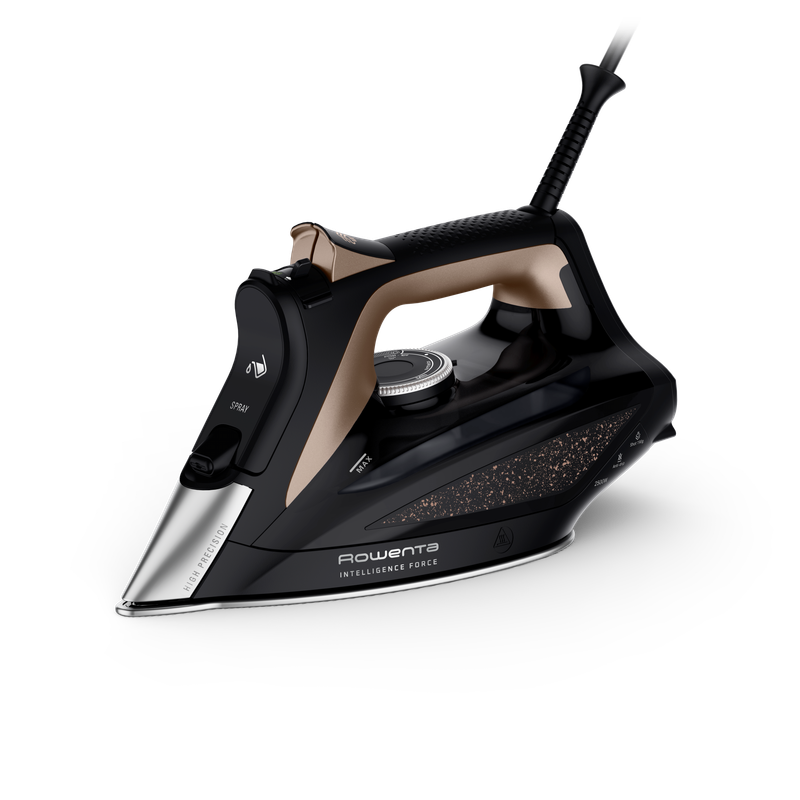 Intelligence Force, Ferro a Vapore, 190 g/min, Eco-designed, Microsteam 400, Black &amp; Brown