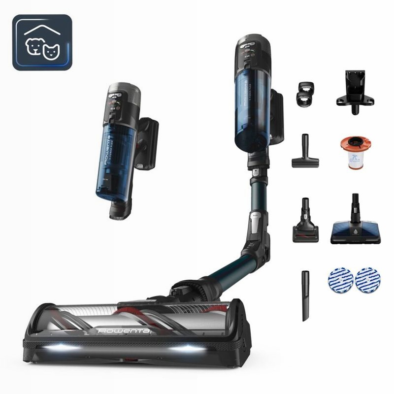 X-Force Flex 13.60, Aspirapolvere Senza Filo, Modello Animal Aqua,150 AW, Autonomia 60 Min