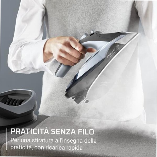 Freemove Force, Ferro a Vapore 220 g/min, Cordless Argento 2380w
