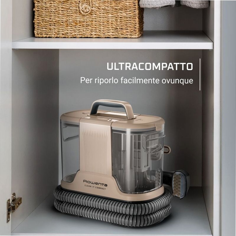 Clean It, Lavatappeti, Pulizia rapida di Macchie e Liquidi, Design Compatto
