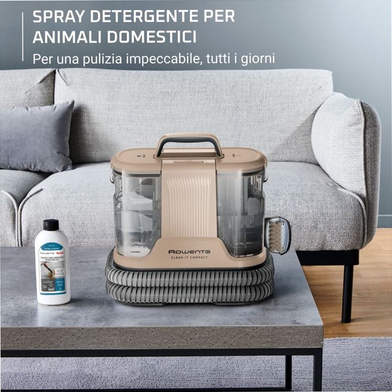 Clean It, Lavatappeti, Pulizia rapida di Macchie e Liquidi, Design Compatto