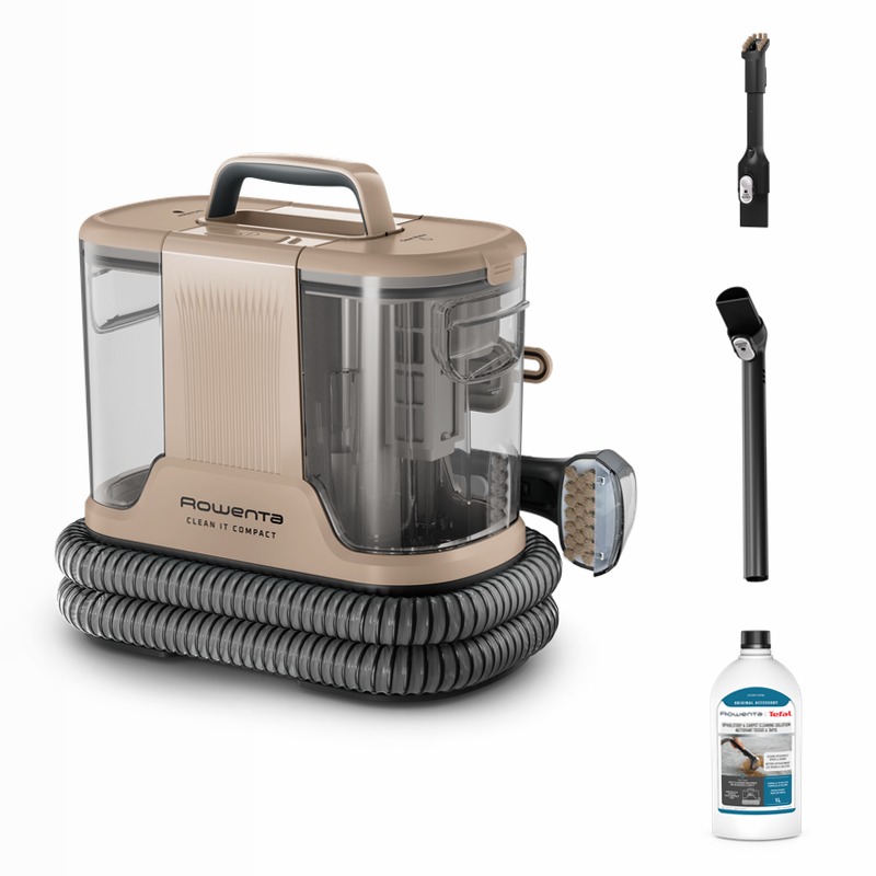 Clean It, Lavatappeti, Pulizia rapida di Macchie e Liquidi, Design Compatto