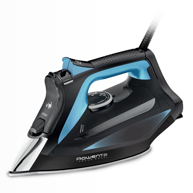 Focus Excel, Ferro a Vapore 180 g/min, Microsteam 400, Black & Blue Blu 2270w