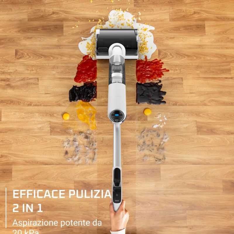 X-Clean 5 Pro, Lavapavimenti senza fili, Autonomia 50 min, Autopulizia e Asciugatura