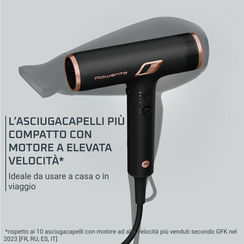 Pack Esclusivo Online - Ultimate Experience Nano, Asciugacapelli + Pure Pop, Stiratore Verticale Portatile, Coral | Rowenta
