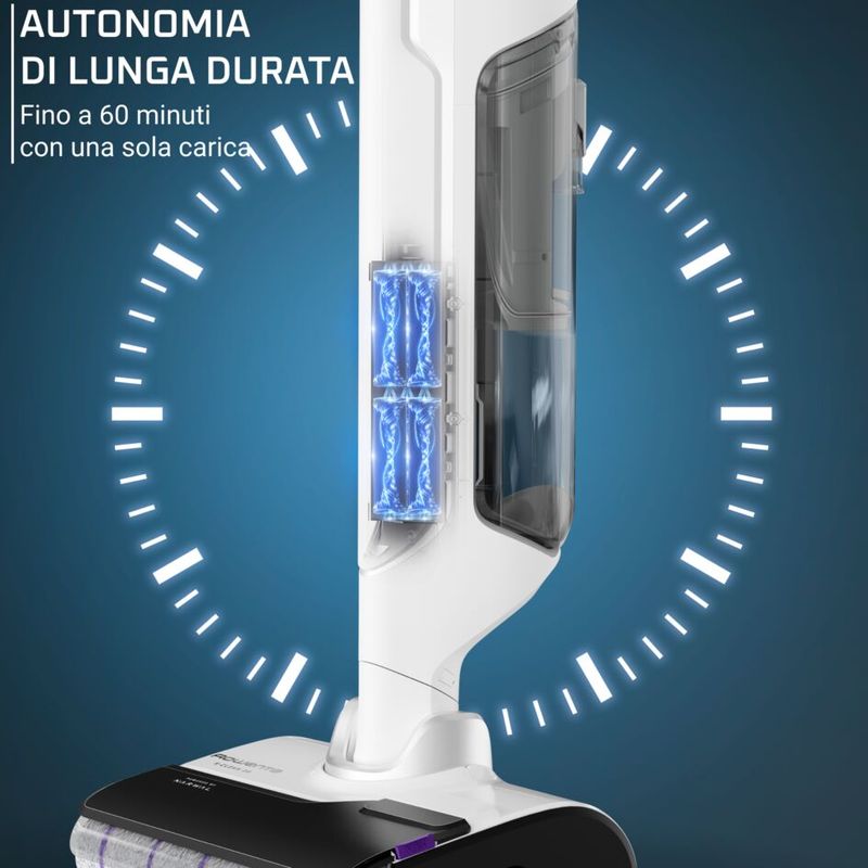 X-Clean 10, Lavapavimenti Senza Fili, Autonomia 60 Min, Autopulizia e Asciugatura