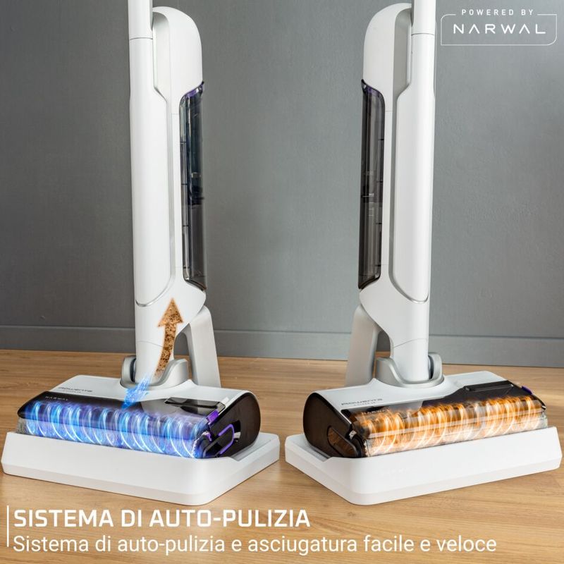 X-Clean 10, Lavapavimenti Senza Fili, Autonomia 60 Min, Autopulizia e Asciugatura