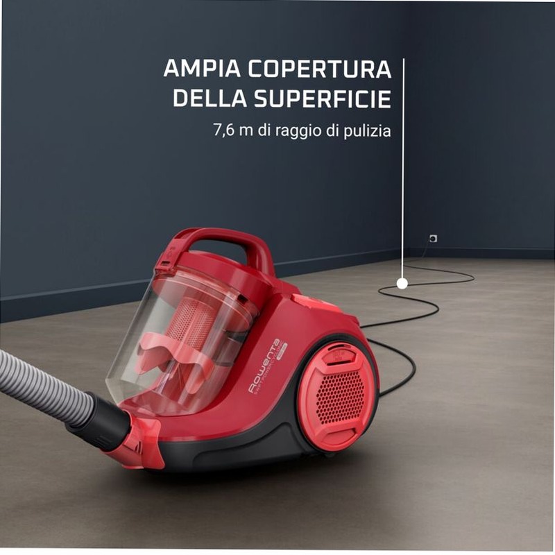 Swift Power Cyclonic, Aspirapolvere a Traino Senza Sacco