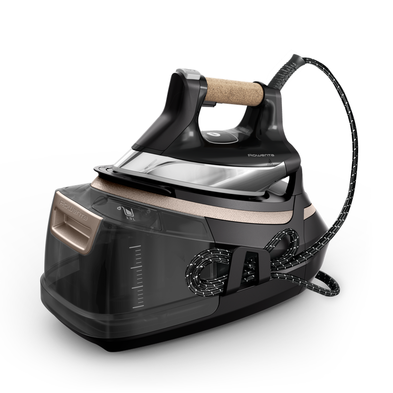 Rowenta Steam Pro, Ferro con Caldaia, Approccio Eco Design, 600 g/min, Beige, Cork Handle