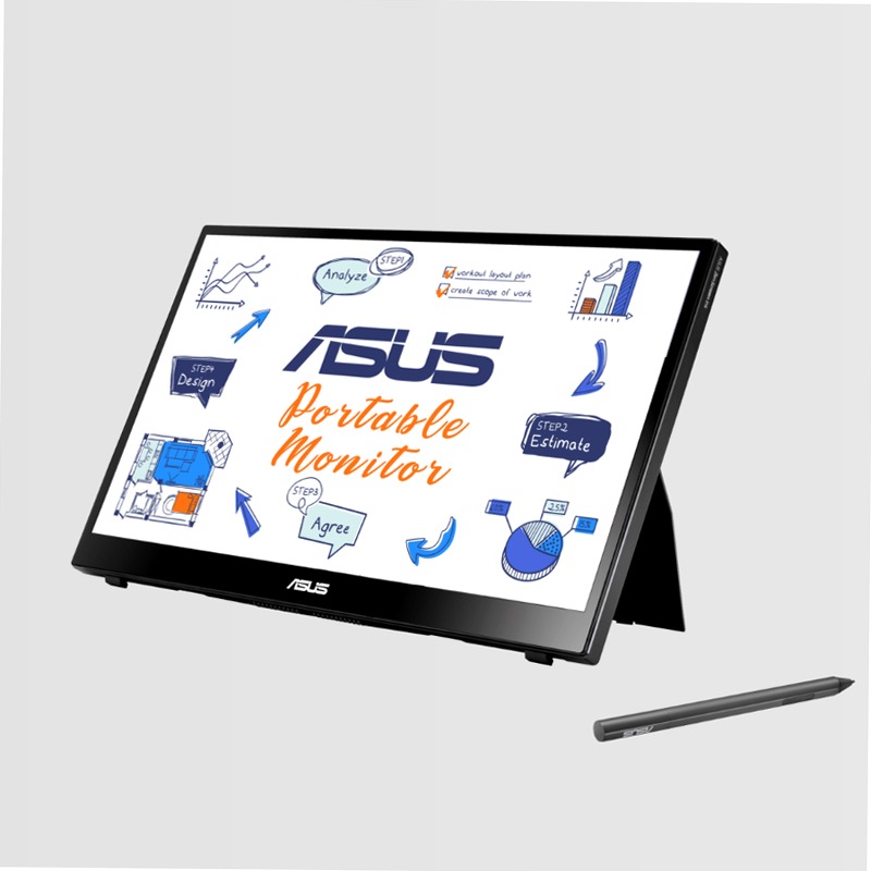 ZenScreen Ink MB14AHD - Monitor Portatile per Lavoro e Intrattenimento 14" Beige IPS