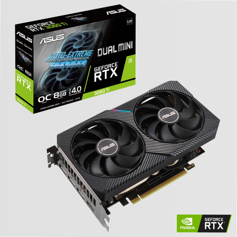 ASUS DUAL GeForce RTX 3060 Ti V2 MINI OC Edition 8GB GDDR6