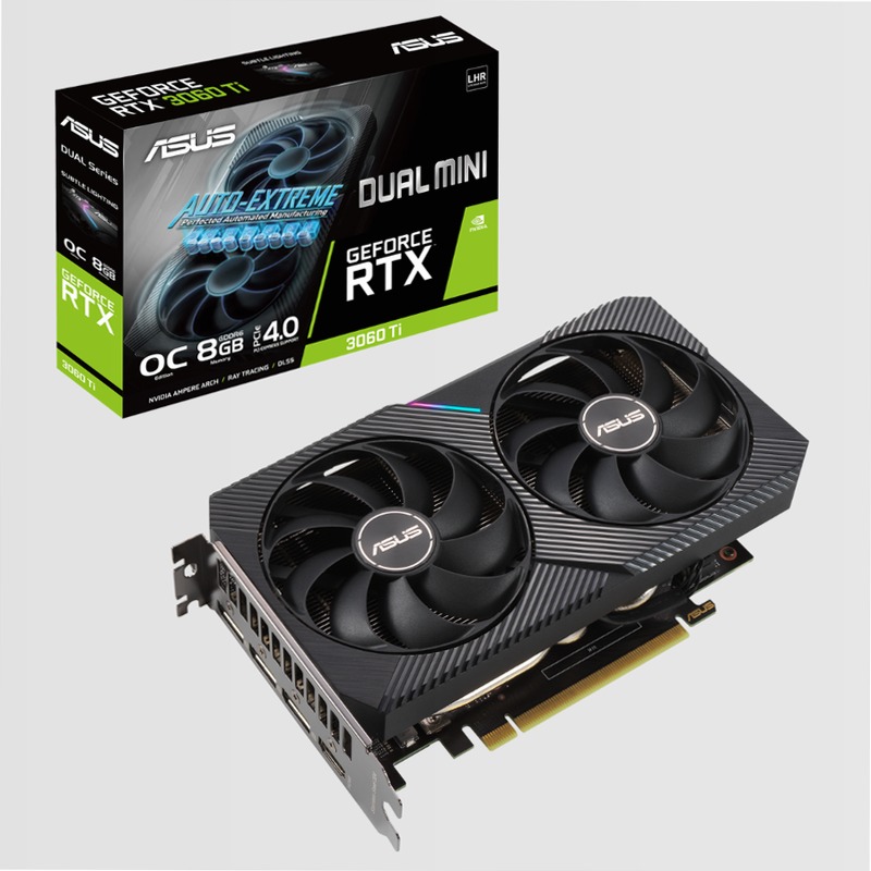 ASUS DUAL GeForce RTX 3060 Ti V2 MINI OC Edition 8GB GDDR6
