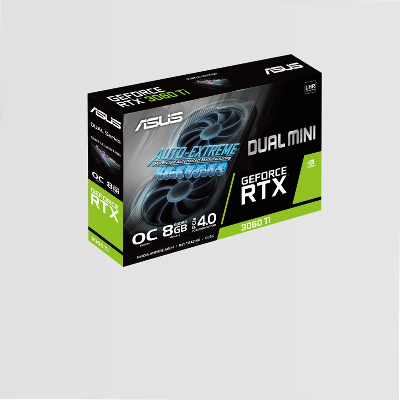 ASUS DUAL GeForce RTX 3060 Ti V2 MINI OC Edition 8GB GDDR6