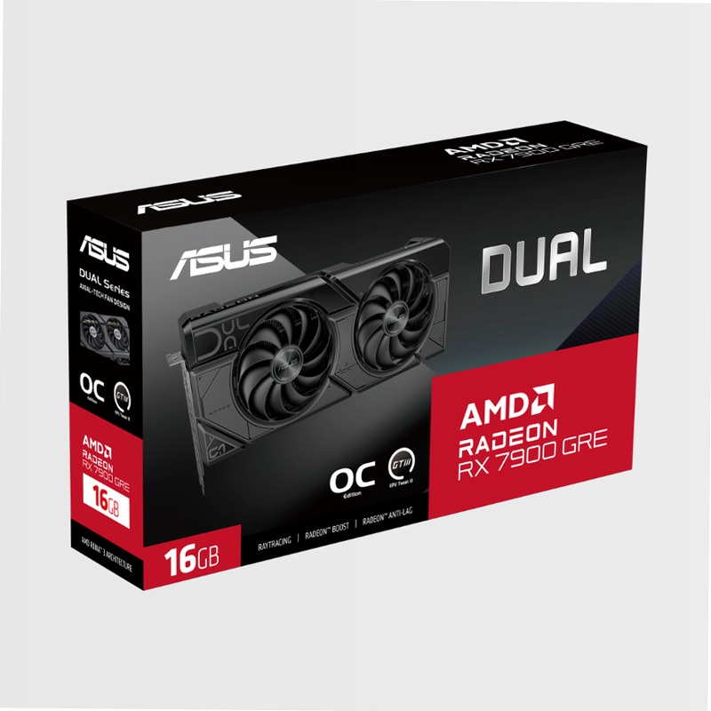 ASUS Dual Radeon™ RX 7900 GRE OC Edition 16GB GDDR6