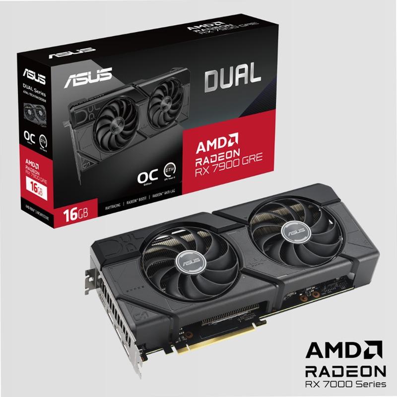 ASUS Dual Radeon™ RX 7900 GRE OC Edition 16GB GDDR6