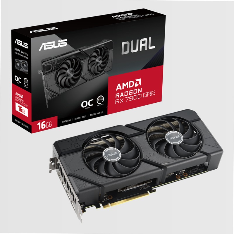 ASUS Dual Radeon™ RX 7900 GRE OC Edition 16GB GDDR6