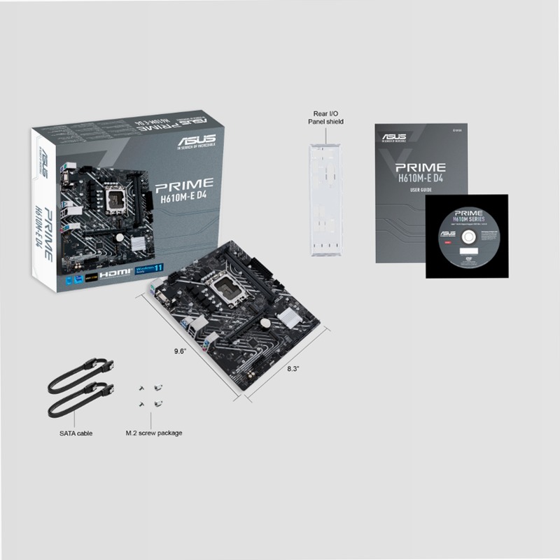 PRIME H610M-E D4 - Specifiche Generali｜Schede Madri｜ASUS Italia Intel LGA 1700 Micro-ATX LGA1700