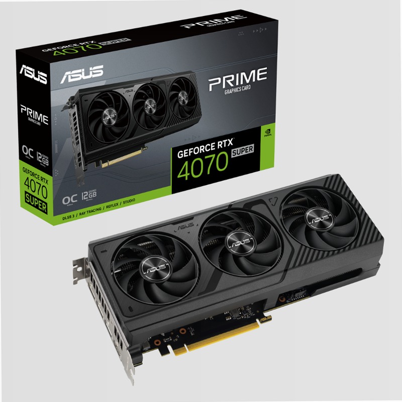 ASUS Prime GeForce RTX™ 4070 SUPER OC Edition 12GB GDDR6X
