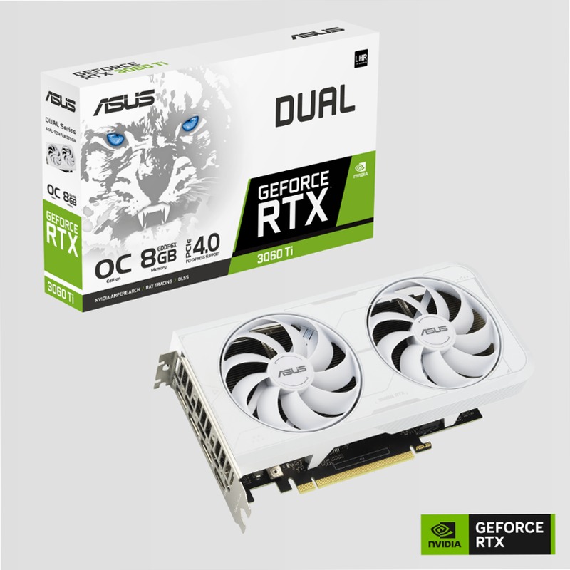 ASUS Dual GeForce RTX 3060 Ti White OC Edition GDDR6X 8gb