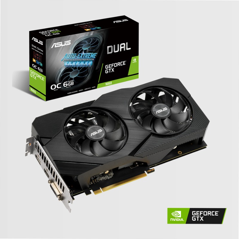 DUAL-GTX1660-O6G-EVO - Scheda Video ASUS 6gb GDDR5 NVIDIA